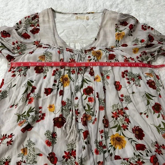 Altar'd State L Flowy cottagecore midi dress‎ pockets Romantic vintage inspired - Picture 9 of 12